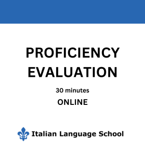1on1 proficiency evaluation – 30 minutes Online